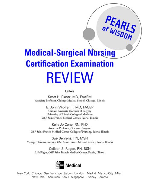 Medical-Surgical Nursing Certification: A Comprehensive Guide for Nurses