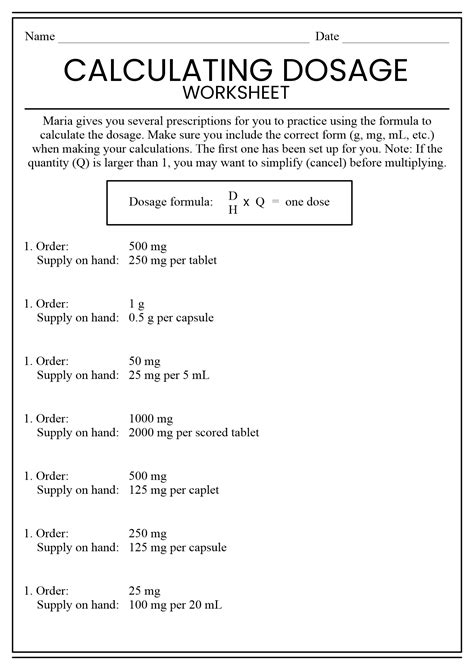 Medication Calculation Practice Answer Sheet Reader