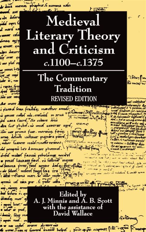 Medieval Literary Theory and Criticism c1100-c1375 The Commentary-Tradition Reader