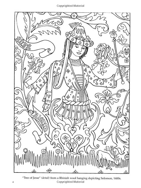 Medieval Tapestries Coloring Book Dover Fashion Coloring Book Epub