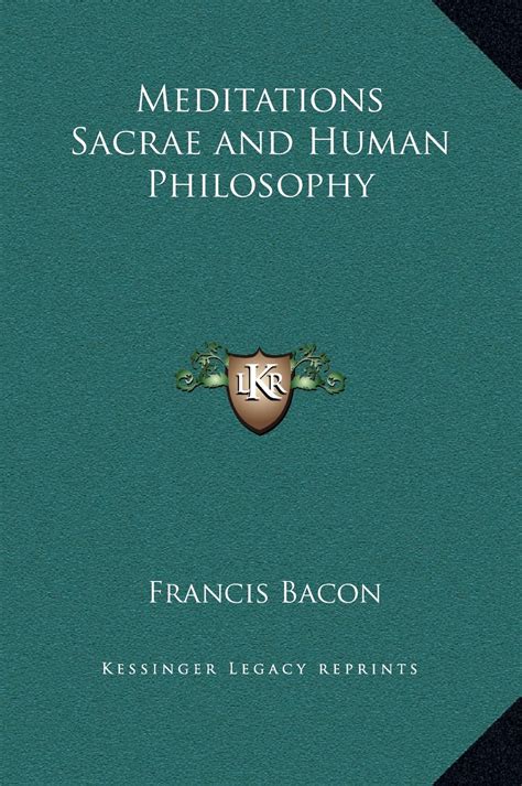 Meditations Sacrae and Human Philosophy PDF
