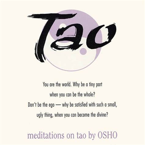 Meditations on Tao by Osho Osho Meditations Reader