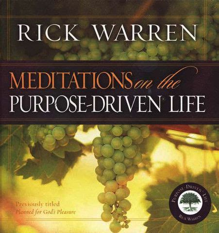 Meditations on the Purpose Driven Life PDF