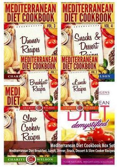 Mediterranean Diet Cookbook Volumes 1-5 Mediterranean Diet Breakfast Lunch Dinner Snack Dessert and Slow Cooker Recipes Kindle Editon