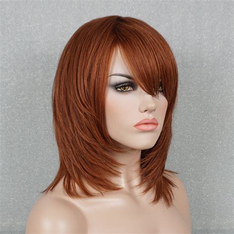 Medium length fine real hair wigs