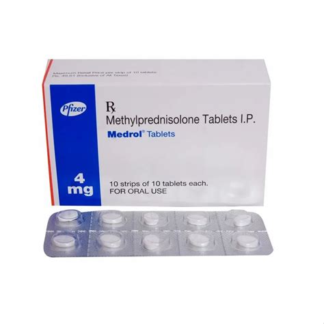 Medrol 4mg Dose Pack: 14 Easy-to-Swallow Tablets for Short-Term Relief