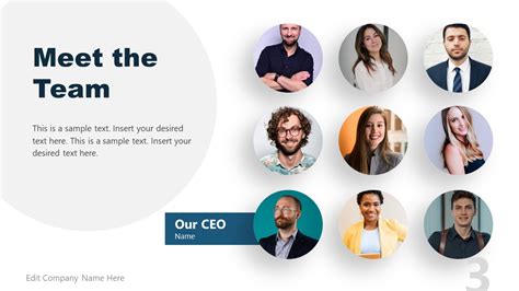 Meet The Team Slide Template