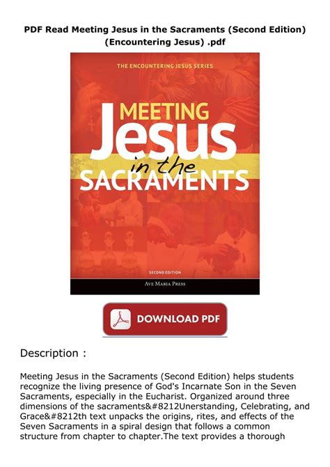 Meeting Jesus in the Sacraments Kindle Editon