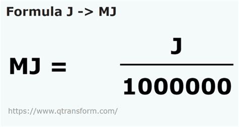 Megajoule (MJ):