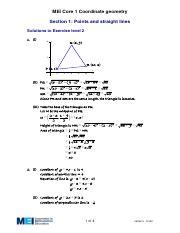 Mei Core 1 Coordinate Geometry Answers Kindle Editon