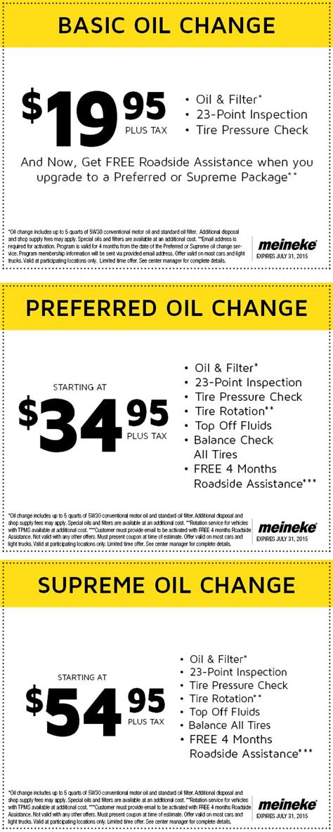 Meineke Coupon $25 Printable