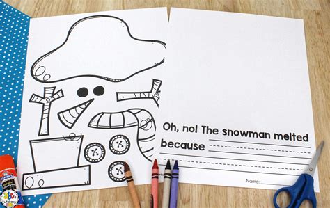Melting Snowman Template