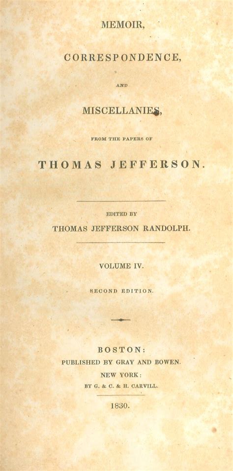 Memoir correspondence and miscellanies from the papers of Thomas Jefferson Volume 3 of 4 PDF