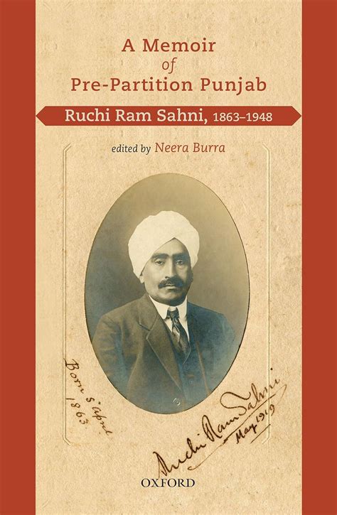 Memoirs of Ruchi Ram Sahni Pioneer of Science Popularisation in Punjab 2nd Edition Reader