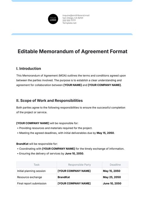Memorandum Template For Word