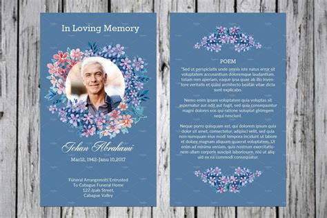 Memorial Card Template