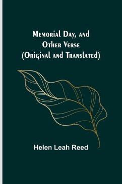 Memorial Day And Other Verse (Original and Translated)... Epub