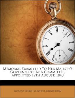 Memorial Submitted to Her Majesty's Government Doc