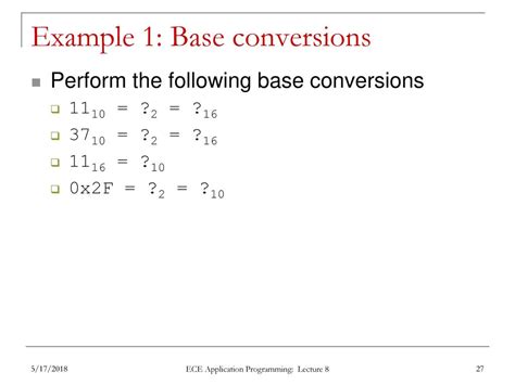 Memorize the Base Conversion