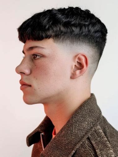 Men'S Lace Fronts Black Boycuts Cropped Wigs