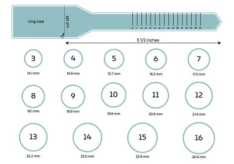 Men's Ring Sizer Printable