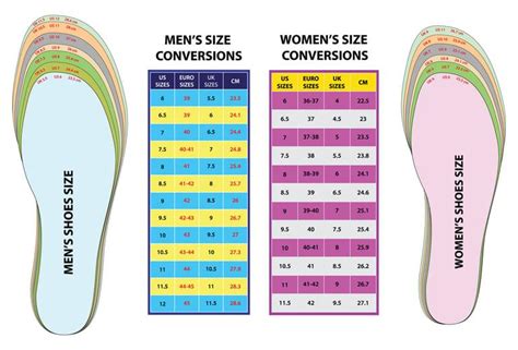 Men's and Women's Foot Size Differences