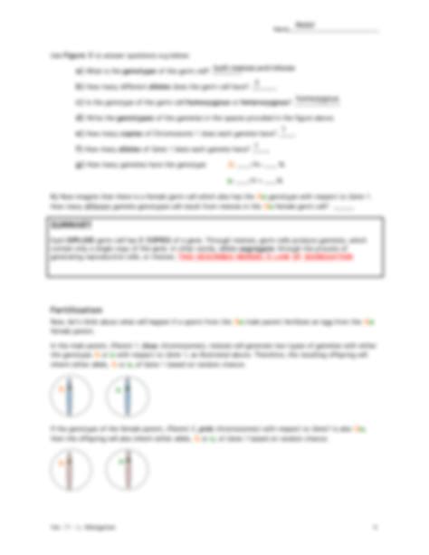 Mendel And Meiosis Assessment Answer Key Reader