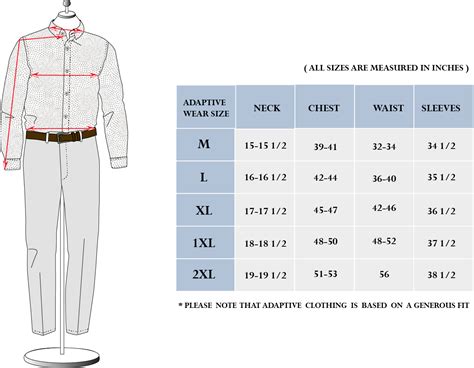 Mens Medium Shirt Size Chart