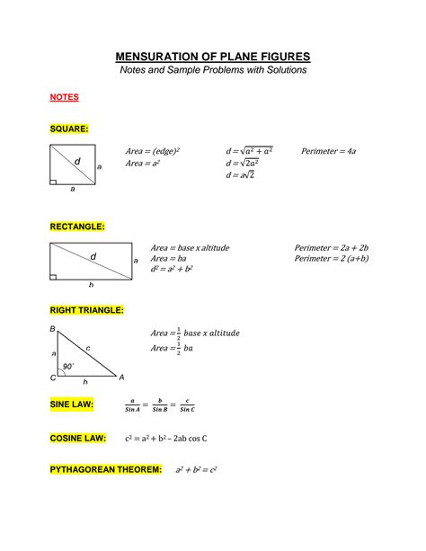 Mensuration Problems And Solutions Kindle Editon