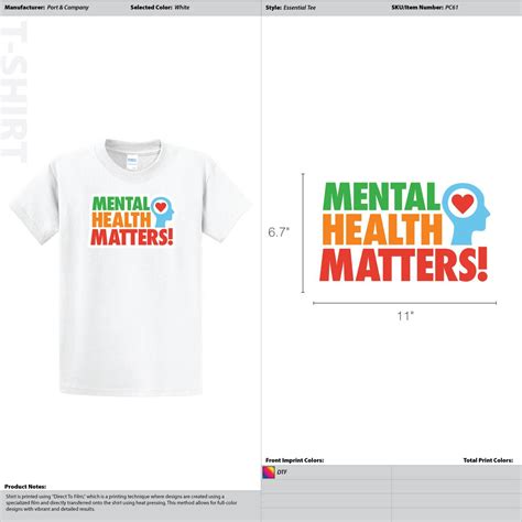 Mental Health Matters T-Shirt: A Statement of Support and a Call to Action