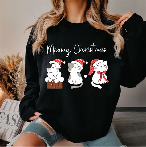 Meow-tivations for a Meowy Christmas Sweatshirt