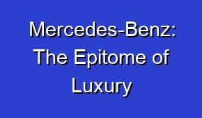 Mercedes-Benz: The Epitome of Luxury and Sophistication in Sweatshirt Form