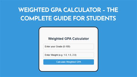 Mercer Weighted GPA Calculator: A Comprehensive Guide for High School and College Students