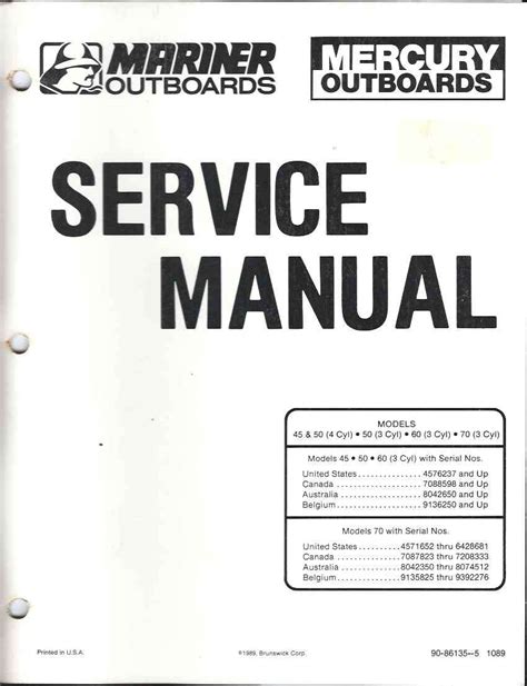 Mercury/mariner - East Marine - 1989 Mercury Outboard Manual Ebook Reader