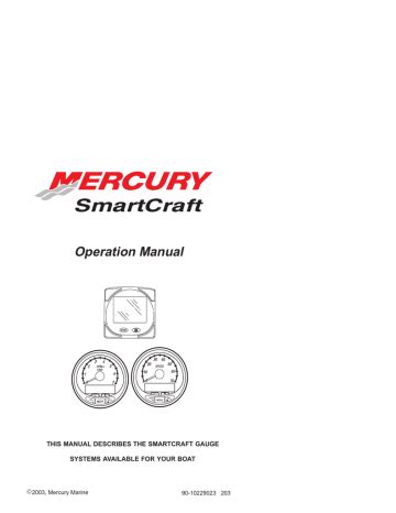 Mercury Smartcraft Systems Monitor Operation Ebook PDF