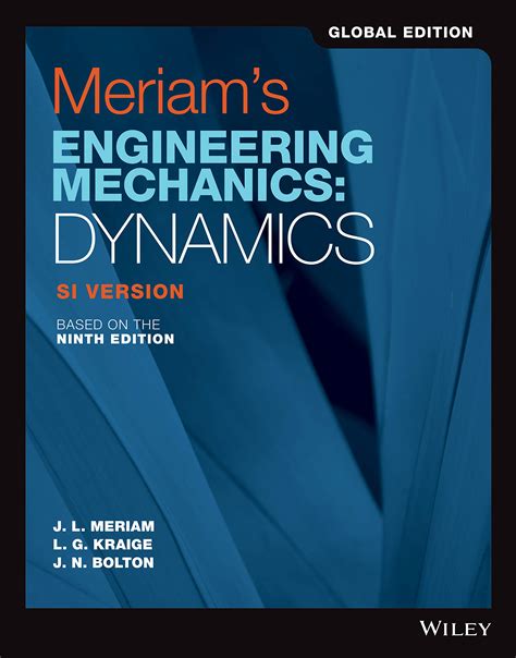 Meriam Dynamics Solution Manual 4th Edition Epub