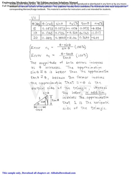 Meriam Kraige Statics 7th Edition Solutions Pdf Reader