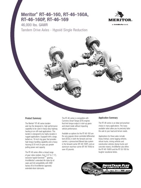 Meritor 46-160 Parts Catalog