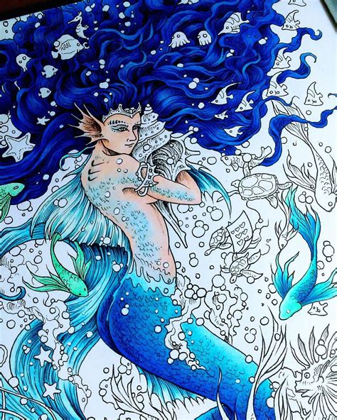 Mermaid Adult Coloring Book Lost Ocean Doc