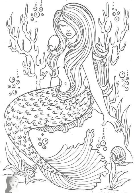 Mermaid Coloring Book for adults An Adult coloring Books Underwater world Epub