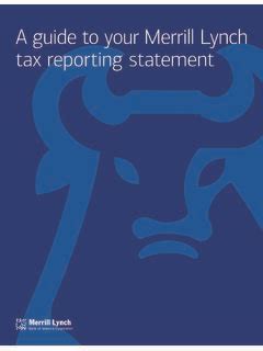 Merrill Lynch Tax Documents: A Comprehensive Guide for 2023