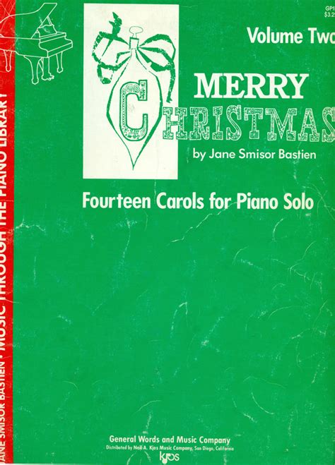 Merry Christmas Bastien 3 Book Set Music Thruogh the Piano Library
