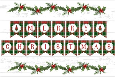 Merry Christmas Free Printable Banner