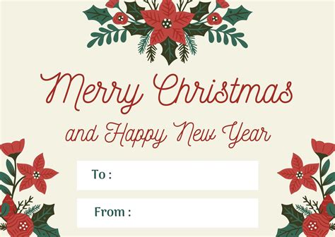 Merry Christmas Template Card