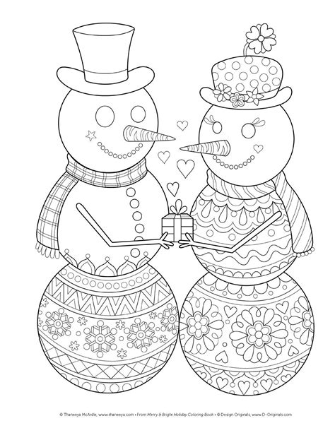 Merry and Bright Holiday Coloring Book Design Originals A Festive Christmas Coloring Wonderland of Snowmen Ice Skates and Quirky Critters on High-Quality Perforated Pages that Resist Bleed Through Kindle Editon