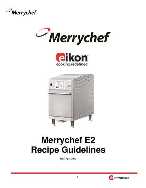 Merrychef e2 cookbook Ebook Doc