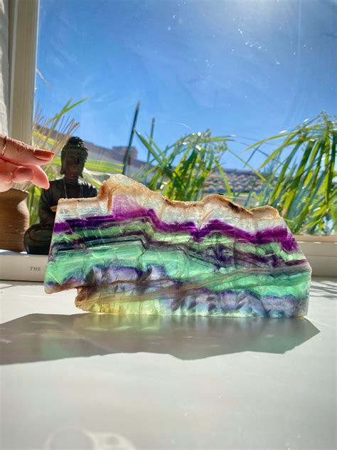 Mesmerizing Hues of the Fluorite Slab