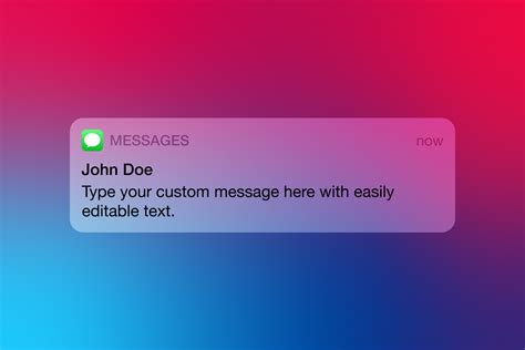 Message Notification Template