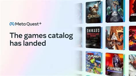 Meta Quest Games Catalogue