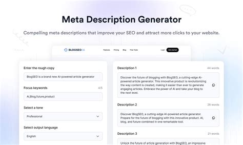 Meta Title and Description Generator AI: 50+10,000